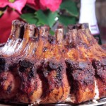 Smoked pork crown roast