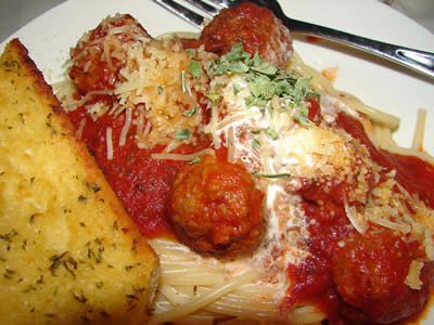 Smoked Meatballs with Spaghetti