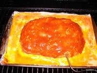 Meat Loaf About Half Done in Smoker