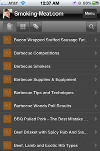 Menu view
