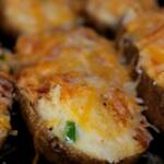Smoked twice baked potatoes