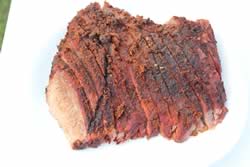 brisket flat sliced