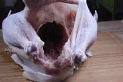 Smoked Turkey with Bacon Butter 26 Skin separated from breast