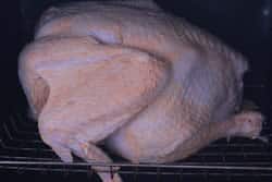 Smoked Turkey with Bacon Butter 28 Turkey in smoker