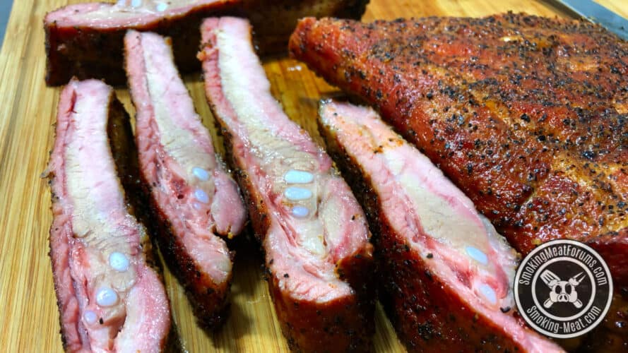 Smoked Texas Style Pork Spare Ribs