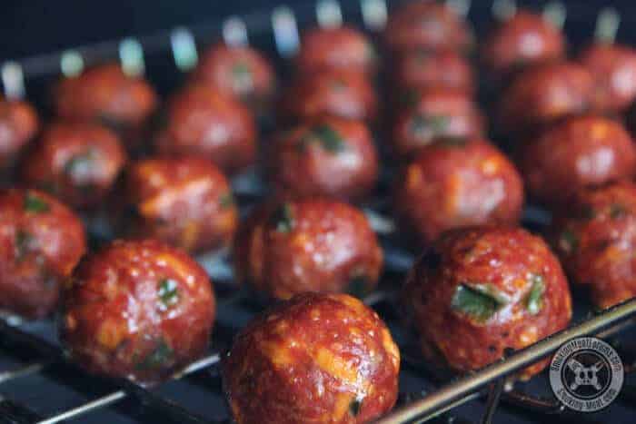 Cheese Stuffed Jalapeno Meatballs