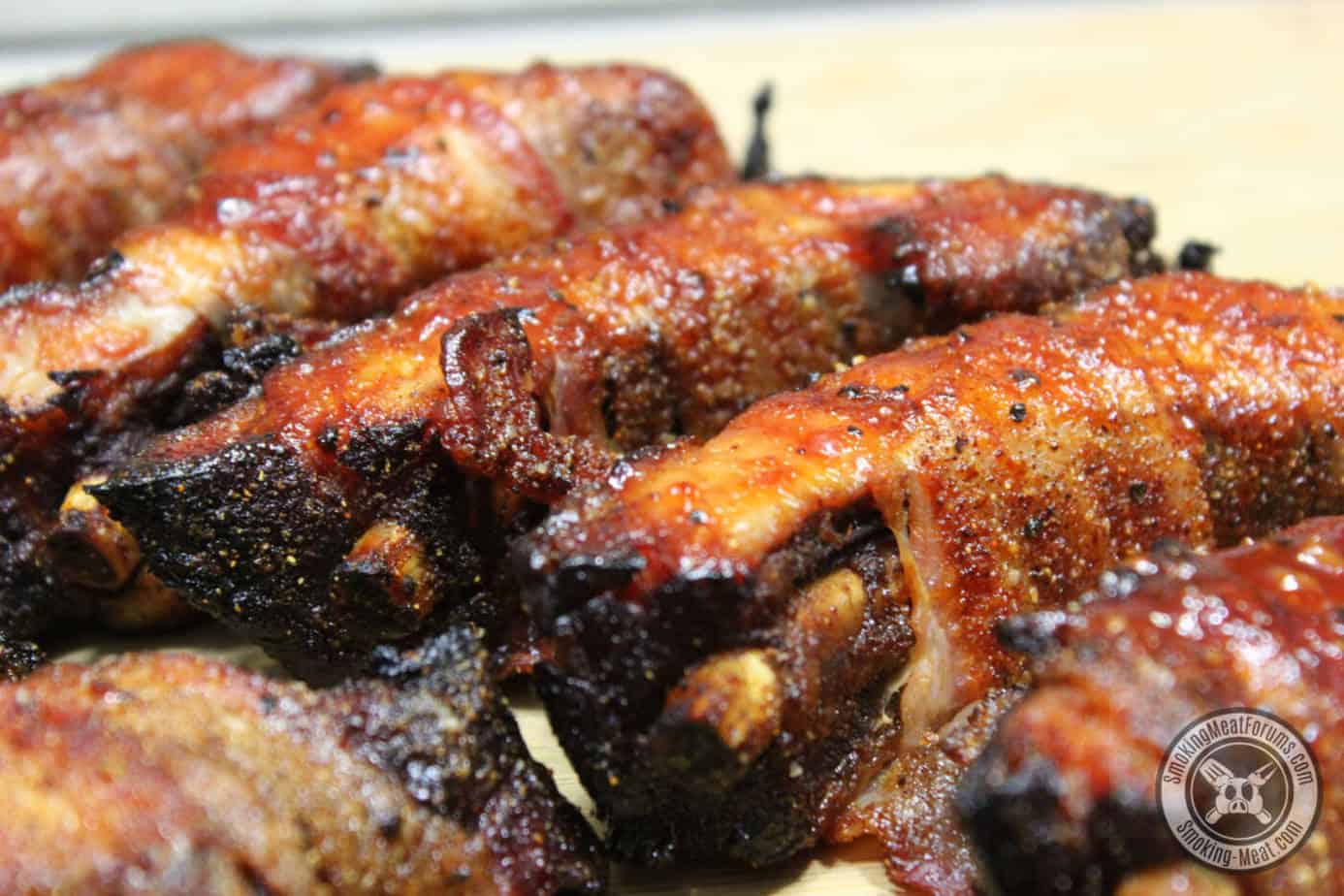 Smoked Bacon Wrapped Ribs