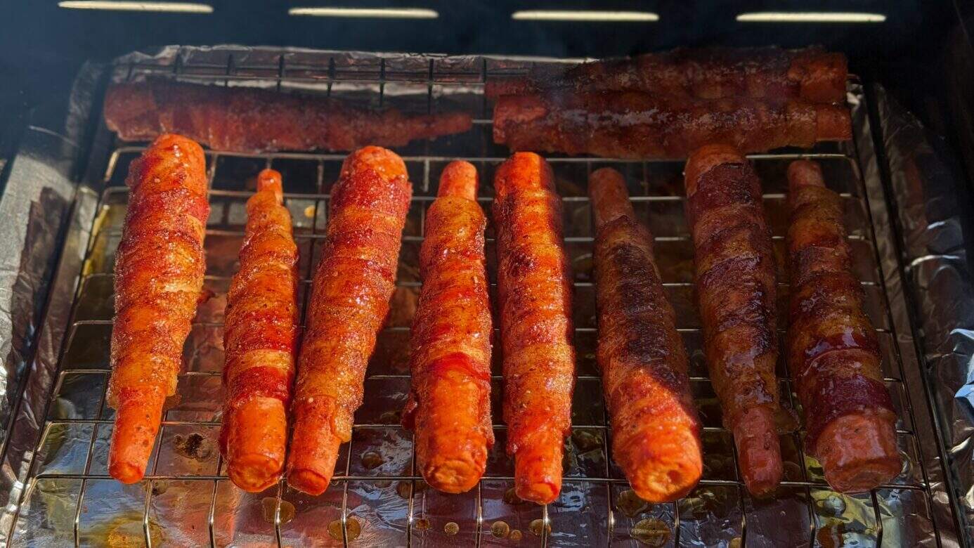 Smoked Bacon Wrapped Honey Glazed Carrots 10 IMG 1546