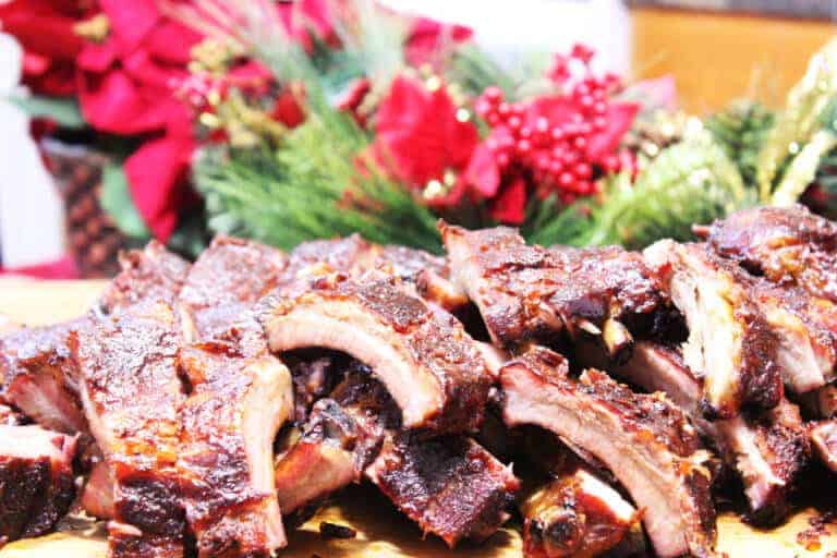 Finger Lickin’ Smoked Pork Ribs for Christmas