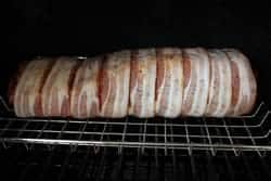 Sausage stuffed pork loin