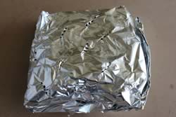 Foil packet with chips
