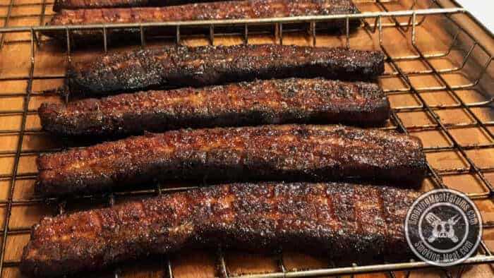 Smoked and Seared Pork Belly Slices