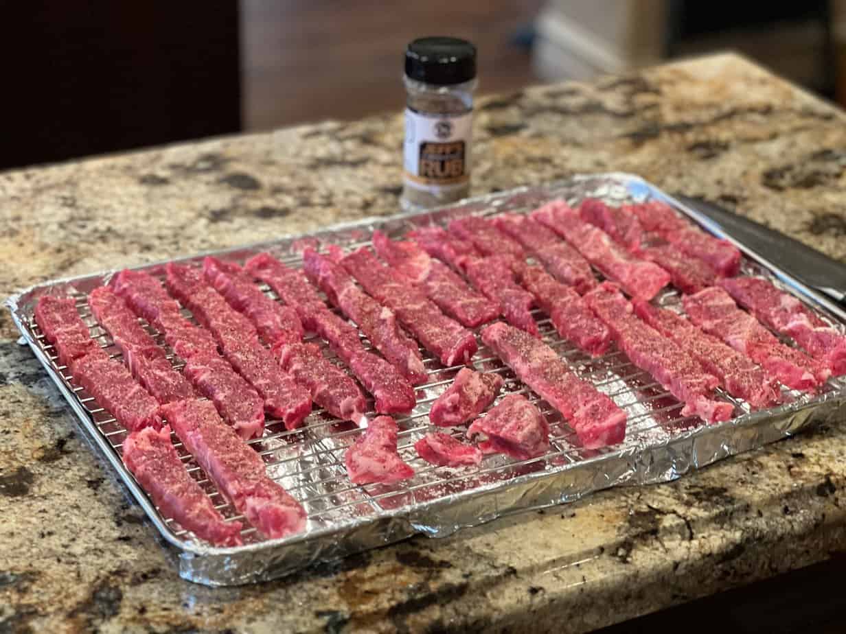 Campfire Steak Strips Learn to Smoke Meat with Jeff Phillips