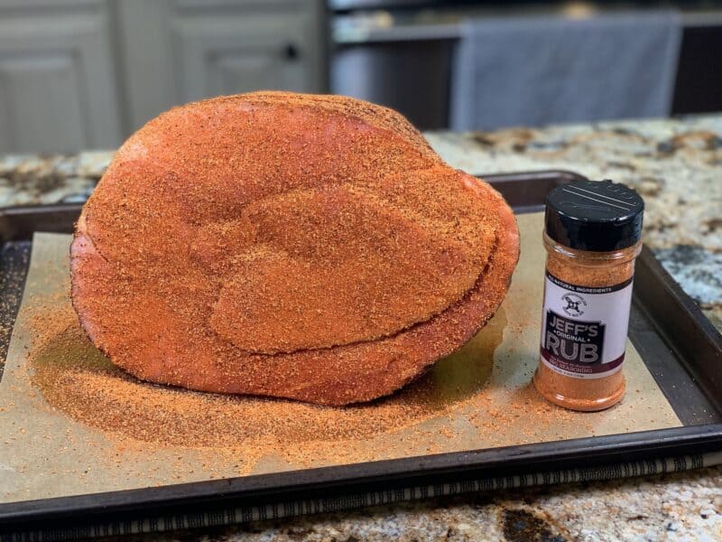 Double Smoked Holiday Ham Glazed with Maple Syrup - Learn to Smoke Meat ...