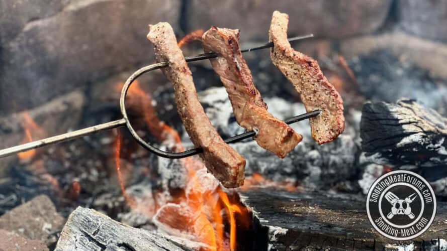 Campfire Steak Strips