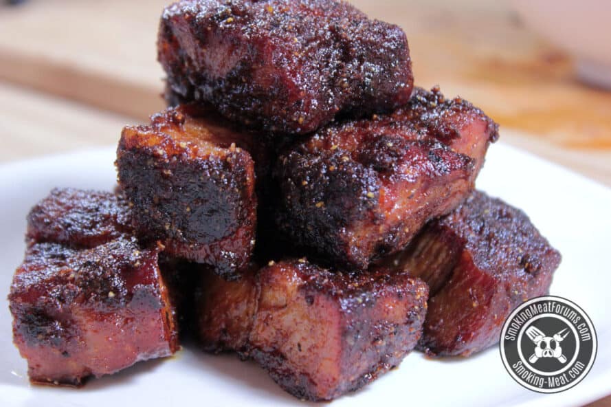 Pork Burnt Ends w/ Spicy Butter Injection