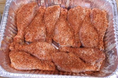 Alabama White Sauce on Smoked Chicken Drumsticks 5 IMG 3600