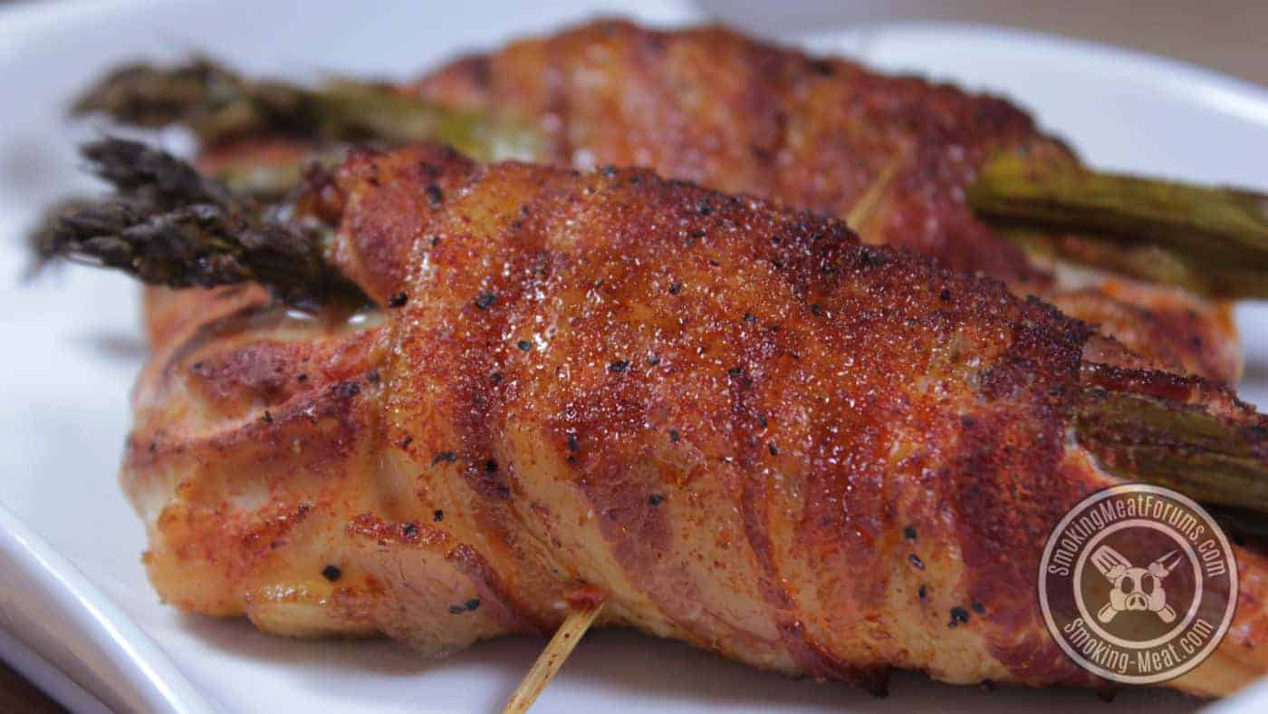 Asparagus Stuffed Smoked Chicken Breasts