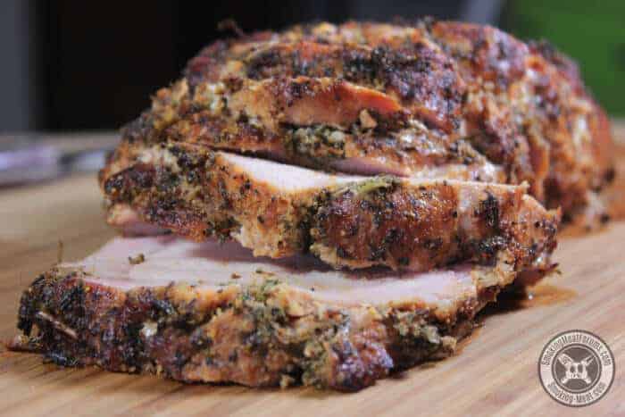 Herb Rubbed Smoked Pork Loin