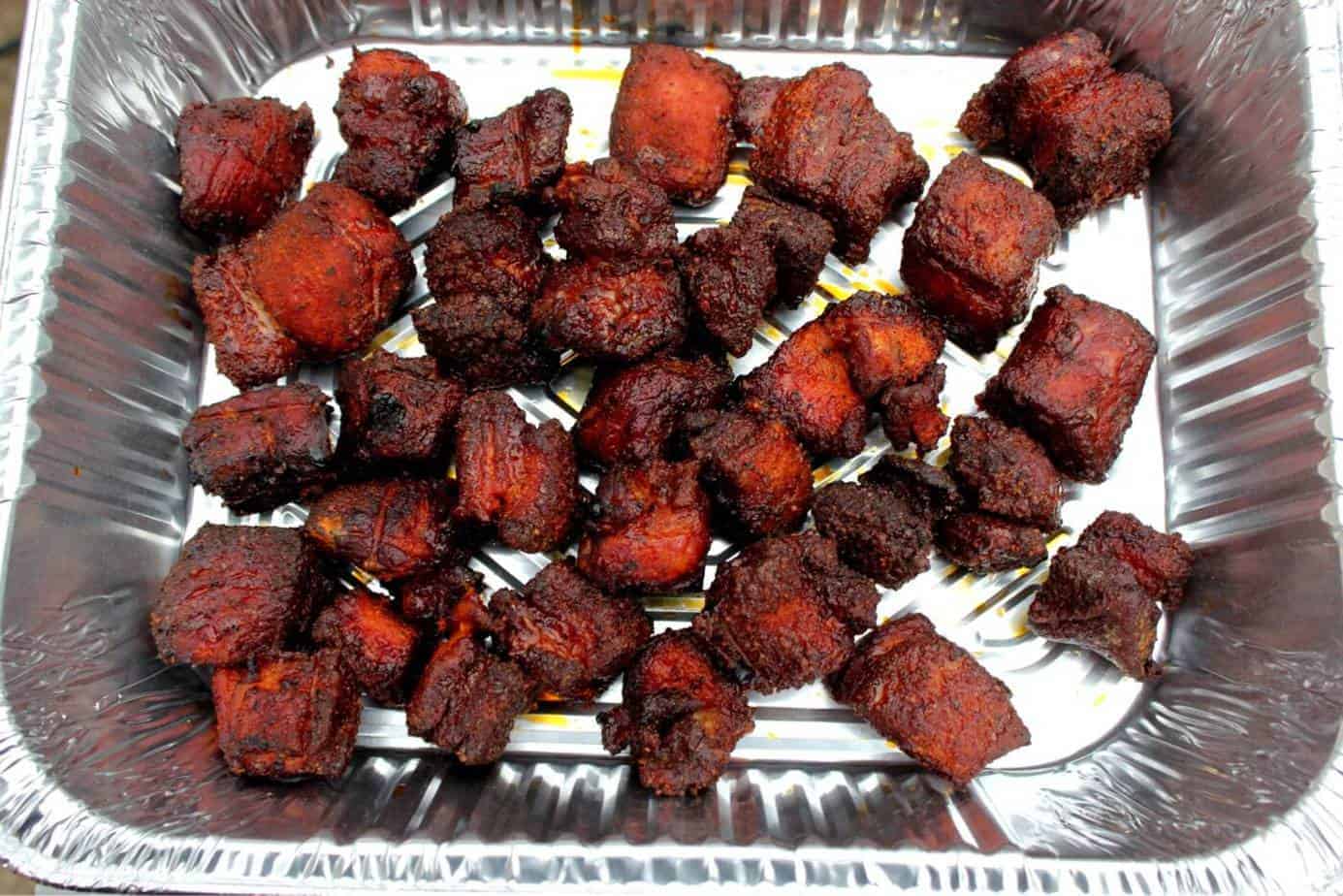 Smoked Pork Belly Burnt Ends!