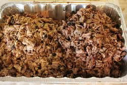 Pulled and/or chopped brisket and pork butt