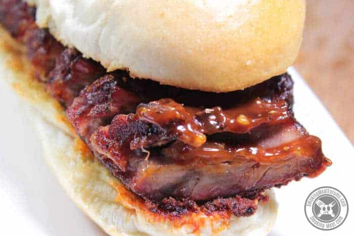 Smoked Baby Back Rib Sandwich