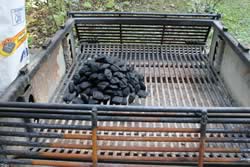 Pile of charcoal