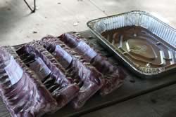 Ribs and foil pan