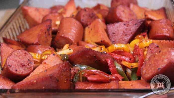 Smoked Sausage and Peppers with Bologna