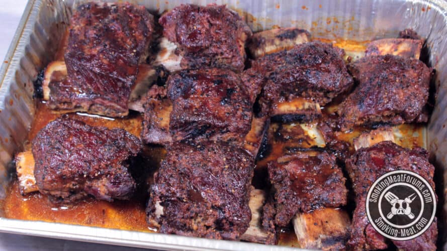 Wine Braised Smoked Beef Short Ribs