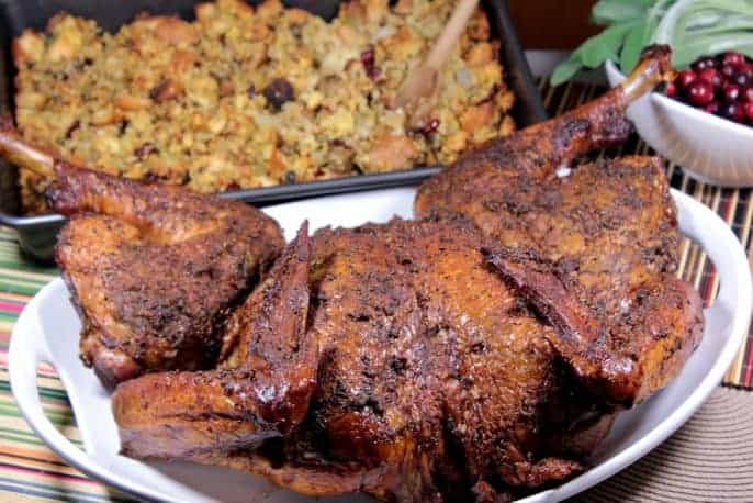 Spatchcocked Turkey with Herbed Butter-image