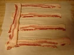 First Vertical Piece of Bacon