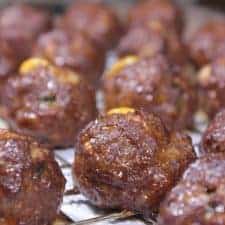 cheesy smoked meatballs 575x384 1