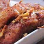 gouda and bacon stuffed smoked pork chops