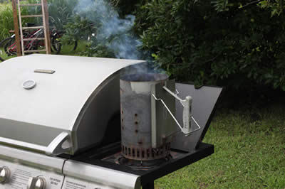 Using a charcoal online starter