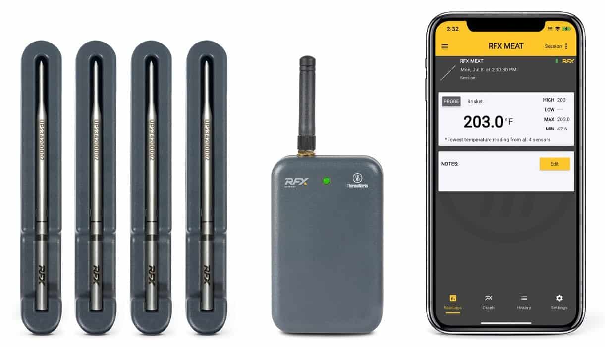 6 Best Digital Meat Thermometers 11 rfx 4 probe starter kit