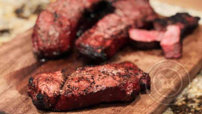 Searing Steaks on a Charcoal Chimney