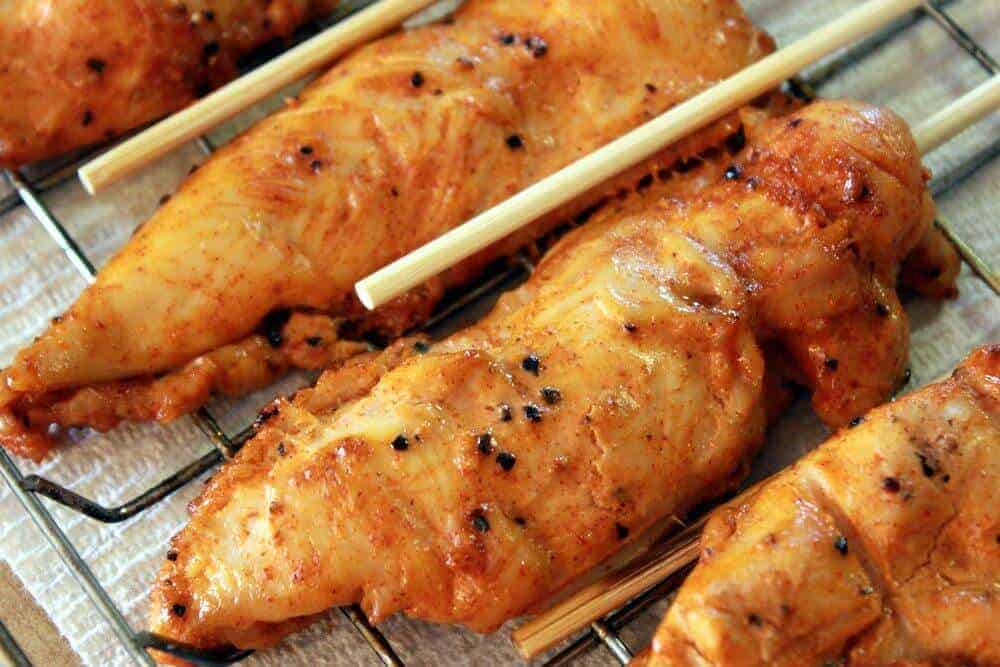 smoked chicken satays 1000