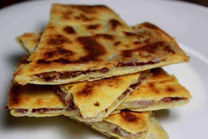 Smoked Corned Beef Quesadillas