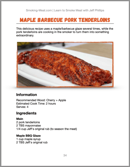 smoked maple tenderloin book image