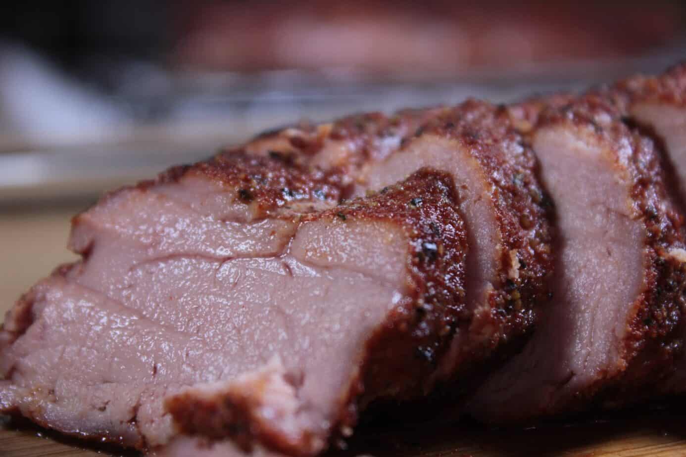 Smoked Pork Tenderloin Recipe 43 smoked pork tenderloins sliced up