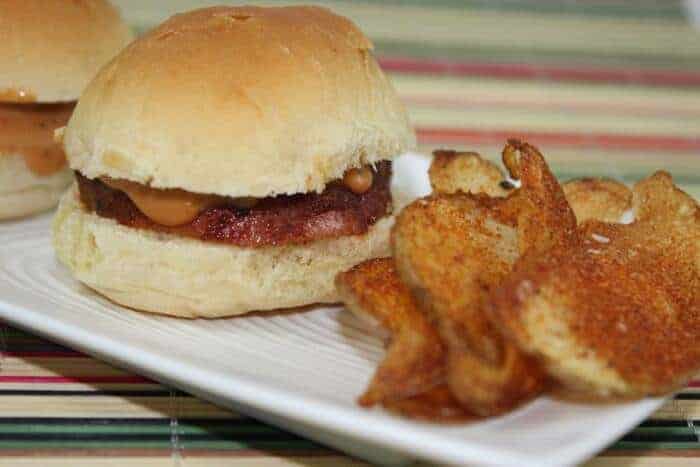 Smoked Pork Tenderloin Sliders with Homemade Potato Chips