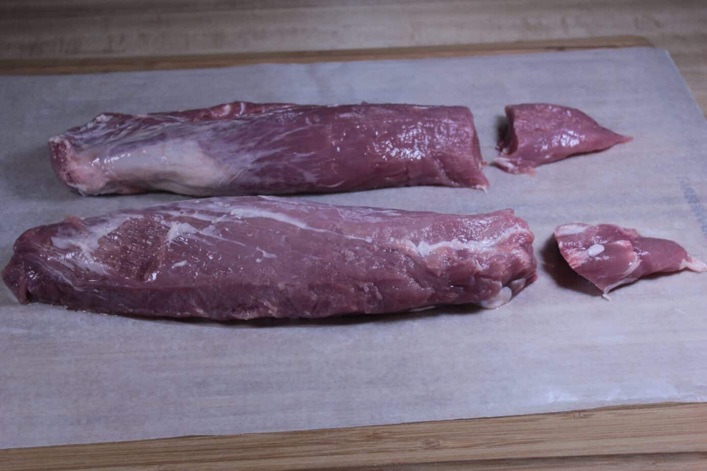 Smoked Pork Tenderloin Recipe 37 Pork tenderloin trimmed and ready for seasoning