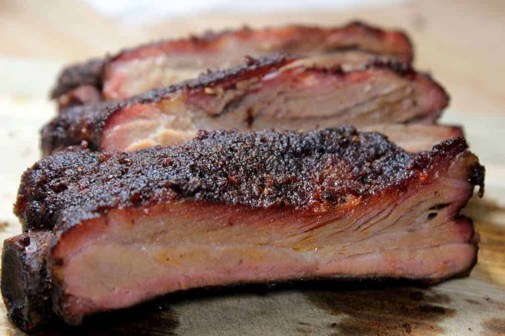 smoked spare ribs with spicy butter injection