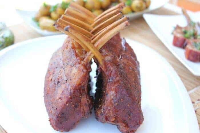 Smoked Rack of Lamb for Easter